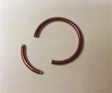 Purple Titanium Seamless Conch Hoop Ring Loose Fit 16 gauge 16g 12 mm Diameter