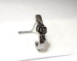 Surgical Steel Rose Flower Bent L Shape Nose Ring Stud Hoop 20 gauge 20g