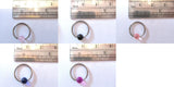 Acrylic Ball Surgical Steel Hoop Choose Gauge / Diameter - I Love My Piercings!