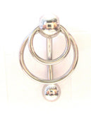 Surgical Steel Double Hoop Dangle Barbell VCH Clit Clitoral Hood Ring 14 gauge