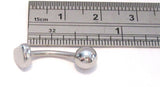 Surgical Steel Heart Curved Barbell Bar VCH Jewelry Clit Clitoral Hood Ring 14 gauge 14g
