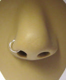 Sterling Silver Small Fake Faux Nose Hoop Ring Looks 20 gauge 20g - I Love My Piercings!